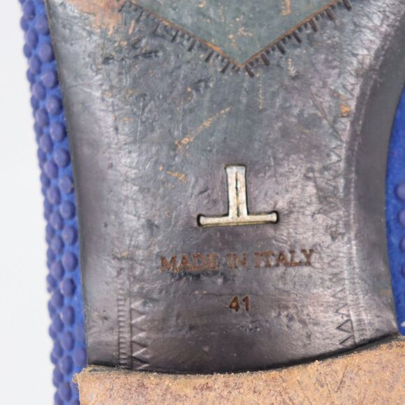 Louis Leeman Studded Blue Suede Loafers 41 EU - 8 US Mens main image 6